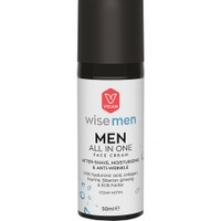 Vican Wise Men All in One Cream 50ml - After Shave, Ενυδατική & Αντιγηραντική 24ωρη Κρέμα με Καταπραϋντική Δράση για την Ανδρική Επιδερμίδα με Άρωμα από Νότες Κέδρου