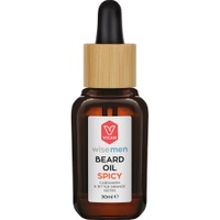 Vican Wise Men Beard Oil Spicy 30ml - Ενυδατικό Λάδι που Προστατεύει & Μαλακώνει τα Γένια με Άρωμα Κάρδαμου & Bitter Orange