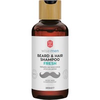 Vican Wise Men Beard & Hair Shampoo Fresh 200ml - Ανδρικό Σαμπουάν για Μαλλιά & Γένια για Καθαρισμό & Ενυδάτωση της Τρίχας & του Δέρματος με Άρωμα Musk & Σανταλόξυλου