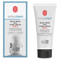 Vican Wise Men Bald Head 3 in 1 Care Cream Spicy Αντιηλιακή, Καταπραϋντική & Προστατευτική Κρέμα για - Αντιηλιακή, Καταπραϋντική & Προστατευτική Κρέμα για το Δέρμα της Κεφαλής με Άρωμα Κάρδαμο & Πορτοκάλ