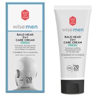 Vican Wise Men Bald Head 3 in 1 Care Cream Fresh 100ml - Αντηλιακή, Καταπραϋντική & Προστατευτική Κρέμα για το Δέρμα της Κεφαλής με Άρωμα Musk & Σανταλόξυλου