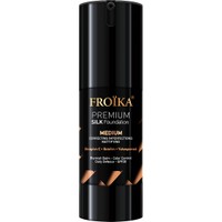 Froika Premium Silk Foundation Spf30, 30ml - Medium - Makeup για Ματ Αποτέλεσμα με Αντιγηραντική Δράση & Δείκτη Προστασίας 