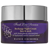 Fresh Line Premium Elixir Orchidea Recharge Night Cream Face & Neck 50ml - Πολυτελή, Βελούδινη Αντιγηραντική Κρέμα Νύχτας για Πρόσωπο & Λαιμό Φυσικής Σύνθεσης για Ολική Επανόρθωση της Επιδερμίδας