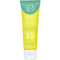 Fresh Line Helios Face Spf50 Sunscreen Cream 50ml - Αντηλιακή Κρέμα Προσώπου Χωρίς Χρώμα Υψηλής Προστασίας με Εκχυλίσματα από Φραγκόσυκο, Βιολογικό Αγγούρι & Καρπούζι