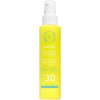 Fresh Line Helios Face & Body  Spf30 Milky Sunscreen Spray 150ml - Αντηλιακό Γαλάκτωμα σε Μορφή Σπρέι Υψηλής Προστασίας με Έλαιο Φραγκόσυκου, Καρύδας & Βιταμίνη Ε