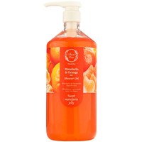 Fresh Line Fresh Bar Mandarin & Orange Shower Gel Sweet Mandarin Jelly 1Lt - Δροσερό & Αναζωογονητικό Αφρόλουτρο Σώματος Φυσικής Σύνθεσης με Μανταρίνι & Πορτοκάλι