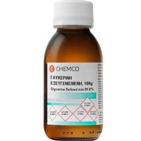 Chemco Glycerine Refined 99.8% 100g - Φυτική Εξευγενισμένη Γλυκερίνη Κατάλληλη για Χρήση ως Συστατικό σε Καλλυντικά & Τρόφιμα