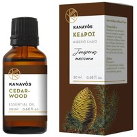 Kanavos Cedarwood Essential Oil 20ml - Κέδρος - Αιθέριο Έλαιο για Φυσικό Αρωματισμό του Χώρου, Κατάλληλο για Εισπνοές που Προσφέρει Χαλάρωση & Ευεξία