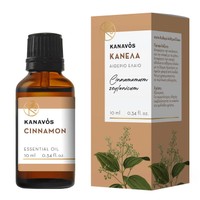 Kanavos Cinnamon Essential Oil 20ml - Κανέλα - Αιθέριο Έλαιο για Φυσικό Αρωματισμό του Χώρου, Κατάλληλο για Εισπνοές που Προσφέρει Χαλάρωση & Ευεξία