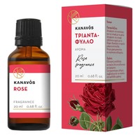 Kanavos Rose Essential Oil 20ml - Τριαντάφυλλο - Αιθέριο Έλαιο για Φυσικό Αρωματισμό του Χώρου, Κατάλληλο για Εισπνοές που Προσφέρει Χαλάρωση & Ευεξία