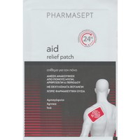 Pharmasept Aid Relief Patch 1 Τεμάχιο - Ατομικό Επίθεμα Μίας Χρήσης για τον Πόνο με Εκχυλίσματα Βοτάνων για Άμεση Ανακούφιση από Πόνους Μυών, Αρθρώσεων & Περιόδου