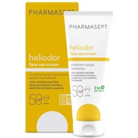 Pharmasept Heliodor Face Sun Cream Spf50, 50ml - Κρέμα Προσώπου & Ντεκολτέ Υψηλής Αντηλιακής Προστασίας Ευρέως Φάσματος με 100% Φυσικό Φίλτρο