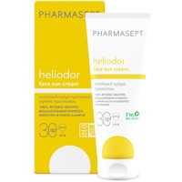 Pharmasept Heliodor Face Sun Cream Spf30, 50ml - Κρέμα Προσώπου & Ντεκολτέ Υψηλής Αντηλιακής Προστασίας Ευρέως Φάσματος με 100% Φυσικό Φίλτρο