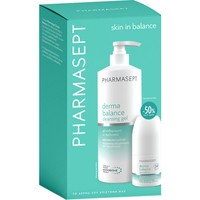 Pharmasept Promo Derma Balance Cleansing Gel 500ml & Deo Roll-On 50ml - Gel Καθαρισμού Προσώπου - Σώματος με Πρεβιοτικά για Ευαίσθητες Επιδερμίδες με Τάση Ατοπίας & Αποσμητικό Roll-On με Πρεβιοτικά & Φυσικούς Αποσμητικούς Παράγοντες
