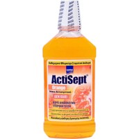 Actisept Orange Mouthwash 500ml - Καθημερινό Φθοριούχο Στοματικό Διάλυμα με Ήπια Αντισηπτική Δράση με Γεύση Πορτοκάλι