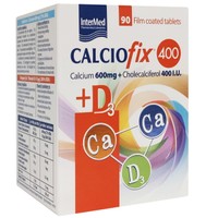 Intermed Calciofix 400 Calcium 600mg & D3 400IU 90tabs - Συμπλήρωμα Διατροφής για την Κάλυψη των Αναγκών σε Ασβέστιο & Βιταμίνη D3