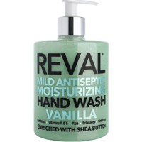 Intermed Reval Mild Antiseptic Moisturizing Hand Wash Enriched with Shea Butter 500ml - Vanilla - Ήπιο Αντισηπτικό Καθαριστικό Χεριών με Ενυδατικές Ιδιότητες