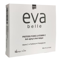Eva Belle Proteoglycans & Vitamin C5 amps x 2ml - Αμπούλες για την Επαναφορά Λάμψης & Όγκου σε Θαμπό & Κουρασμένο Δέρμα με Σημάδια Γήρανσης