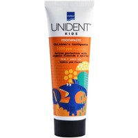 Intermed Unident Kids Toothpaste 1000ppm Fluoride 2+ Years Bubblegum Flavor 50ml - Φθοριούχος Παιδική Οδοντόκρεμα με Γεύση Τσιχλόφουσκας