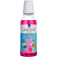 Intermed Unident Kids Mouthwash 100ppm Fluoride Bubble Gum Flavor 250ml - Παιδικό Φθοριούχο Στοματικό Διάλυμα με Γεύση Τσιχλόφουσκα