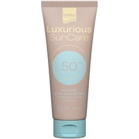 Luxurious Sun Care Silk Cover BB Cream with Hyaluronic Acid Spf50, 75ml - Natural Beige - Αντηλιακή Κρέμα Προσώπου Υψηλής Προστασίας με Χρώμα