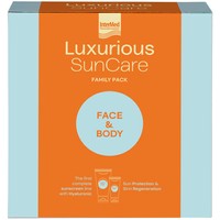 Luxurious Promo Sun Care Family Pack Sun Protection Body Cream Spf15, 200ml & High Protection Face Cream Spf50, 75ml - Αντηλιακή Κρέμα Σώματος Χαμηλής Προστασίας & Αντηλιακή Κρέμα Προσώπου Πολύ Υψηλής Προστασίας