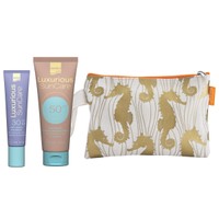 Luxurious SunCare Promo Anti-Aging Eye Cream Spf30, 15ml & Slik Cover Natural Beige BB Cream Spf50, 75ml & Δώρο Νεσεσέρ 1 Τεμάχιο - Αντηλιακή & Αντιγηραντική Κρέμα Ματιών Υψηλής Προστασίας & Αντηλιακή Κρέμα Ανάπλασης Προσώπου με Χρώμα Υψηλής Προστασίας & Δώρο Νεσεσέρ 1 Τεμάχιο