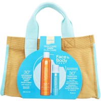 Luxurious Suncare Promo Antioxidant Sunscreen Invisible Spray Spf30, 200ml & Probiotics Sunscreen Fluid Spf30, 75ml & Δώρο Νεσεσέρ 1 Τεμάχιο - Αντηλιακό Spray Προσώπου - Σώματος Υψηλής Προστασίας με Βιταμίνη C & Αντηλιακό Γαλάκτωμα Προσώπου Υψηλής Προστασίας με Προβιοτικά, για Λιπαρές - Ακνεϊκές Επιδερμίδες