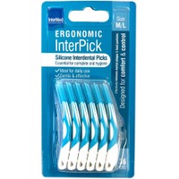 Intermed Ergonomic Inter Pick Silicone Interdental Picks 36 Τεμάχια M/L - Σιλικονούχα Μεσοδόντια Βουρτσάκια Σχεδιασμένα για Απόλυτο Έλεγχο & Άνεση