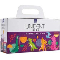 Intermed Unident Kids Promo Toothpaste 1400ppm Fluoride 6+ Years Bubblegum Flavor 50ml & Mouthwash 100ppm Fluoride Bubblegum Flavor 100ml & 3+ Years Children's Toothbrush 1 Τεμάχιο - Μώβ - Φθοριούχος Παιδική Οδοντόκρεμα με Γεύση Τσιχλόφουσκας & Φθοριούχο Στοματικό Διάλυμα & Οδοντόβουρτσα για την Καθημερινή Στοματική Φροντίδα