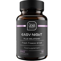 Pharmalead Black Range Easy Night Plus Melatonin 30caps - Συμπλήρωμα Διατροφής Μελατονίνης, Εκχυλίσματος Βοτάνων, Βιοτίνης & Αμινιοξέος Τρυπτοφάνης για Γρηγορότερο, Ποιοτικότερο Ύπνο & Ανακούφιση από το Jet Lag