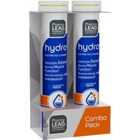 Pharmalead Promo Hydro+ Electrolytes & Vitamins 40 Effer.tabs (2x20 Effer.tabs) - Συμπλήρωμα Διατροφής Ηλεκτρολυτών & Βιταμινών για την Καλή Λειτουργία των Μυών, την Υποστήριξη του Μεταβολισμού & Παραγωγή Ενέργειας με Γεύση Λεμόνι