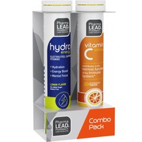 Pharmalead Promo Hydro Energy Electrolytes, Caffeine & Vitamins Lemon 20 Effer.tabs & Vitamin C 1000mg Orange 20 Effer.tabs - Συμπλήρωμα Διατροφής Ηλεκτρολυτών, Βιταμινών & Καφεΐνης για την Καλή Λειτουργία των Μυών, την Υποστήριξη του Μεταβολισμού & Παραγωγή Ενέργειας με Γεύση Λεμόνι & Συμπλήρωμα Διατροφής με Βιταμίνη C για Ενίσχυση του Ανοσοποιητικού με Γεύση Πορτοκάλι