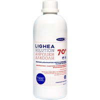 Ecofarm Lighea Solution 70°, 420ml - Βιοκτόνο Απολυμαντικό Χεριών & Επιφανειών με Αιθυλική Αλκοόλη για Όλες τις Χρήσεις