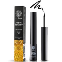 Garden Liquid Eyeliner Waterproof with Vitamin E 4ml - Black 01 - Eyeliner σε Υγρή Μορφή με Βιταμίνη Ε