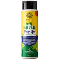 Garden Super Natural Daily Use Shampoo 250ml - Σαμπουάν με Φυτική Κερατίνη και Μπαμπού, Κατάλληλο για Καθημερινή Χρήση και για Όλους τους Τύπους Μαλλιών