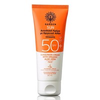 Garden Sun Sunscreen Face Cream Spf50+ with Organic Aloe Vera 50ml - Αντηλιακή Κρέμα Προσώπου Πολύ Υψηλής Προστασίας με Οργανική Αλόη