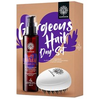 Garden Promo Gorgeous Hair Day Set Super Natural Hair Oil 150ml & Δώρο Βούρτσα Μαλλιών - Λάδι Μαλλιών με Έλαια Χαμομηλιού & Ηλίανθου για Αναδόμηση & Προστασία, Χωρίς να τα Βαραίνει