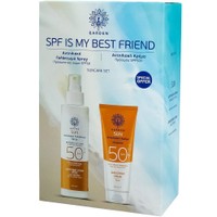 Garden Promo SPF is my Best Friend Sunscreen Lotion Face - Body Spray Spf50, 150ml & Sunscreen Face Cream Spf50+, 50ml - Αντηλιακό Γαλάκτωμα Προσώπου - Σώματος Υψηλής Προστασίας σε Σπρέι & Αντηλιακή Κρέμα Προσώπου Πολύ Υψηλής Προστασίας