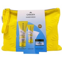 Garden Promo Face & Body Sunscreen Lotion with Pomegranate Extract Spf50, 75ml & Face Sunscreen Cream with Hyaluronic Acid Sfp50+, 25ml & Ocean Wave Body Scrub 100ml & Δώρο Νεσσεσέρ 1 Τεμάχιο - Αντηλιακό Γαλάκτωμα για Πρόσωπο & Σώμα Υψηλής Προστασίας & Αντηλιακή Κρέμα Προσώπου Πολύ Υψηλής Προστασίας & Απολεπιστικό Σώματος με Θαλάσσια Αύρα