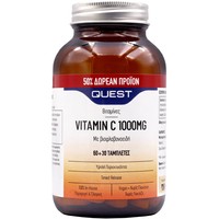 Quest Vitamin C 1000mg Timed Release 90tabs - Συμπλήρωμα Διατροφής Βιταμίνης C με Βιοφλαβονοειδή για την Ενίσχυση του Ανοσοποιητικού