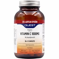 Quest Vitamin C 1000mg Timed Release 75tabs - Συμπλήρωμα Διατροφής Βιταμίνης C με Βιοφλαβονοειδή για την Ενίσχυση του Ανοσοποιητικού