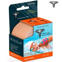 Johns Titan Cotton Kinesiology Tape 5cmx5m Κωδ 26173 1 Τεμάχιο - Μπεζ - Αδιάβροχη & Ελαστική Βαμβακερή Ταινία Κινησιολογίας