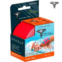 John's Titan Cotton Kinesiology Tape 5cmx5m Κωδ 26174 1 Τεμάχιο - Κόκκινο - Αδιάβροχη & Ελαστική Βαμβακερή Ταινία Κινησιολογίας