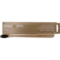 Inaden Eco Wooden Toothbrush Medium 1 Τεμάχιο - Μέτρια Ξύλινη Οδοντόβουρτσα με Βιολογικής Προέλευσης Ίνες