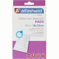 AlfaShield Sterile Self-Adhesive Pads 5 Τεμάχια - 8x12cm - Αποστειρωμένα Αυτοκόλλητα Επιθέματα