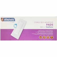 AlfaShield Sterile Self-Adhesive Pads 50 Τεμάχια - 9x25cm - Αποστειρωμένα Αυτοκόλλητα Επιθέματα