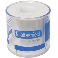 AlfaShield Alfa Film Medical Tape Rolls Διάφανο 1 Τεμάχιο - 5m x 5cm - Αυτοκόλλητη Ταινία Στερέωσης Επιθεμάτων & Επιδέσμων