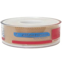 AlfaShield Alfa Plast Fabric Medical Tape Rolls Μπεζ 1 Τεμάχιο - 5m x 1.25cm - Αυτοκόλλητη, Υφασμάτινη Ταινία Ισχυρής Στερέωσης Επιθεμάτων & Επιδέσμων