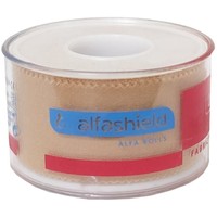 AlfaShield Alfa Plast Fabric Medical Tape Rolls Μπεζ 1 Τεμάχιο - 5m x 2.5cm - Αυτοκόλλητη, Υφασμάτινη Ταινία Ισχυρής Στερέωσης Επιθεμάτων & Επιδέσμων